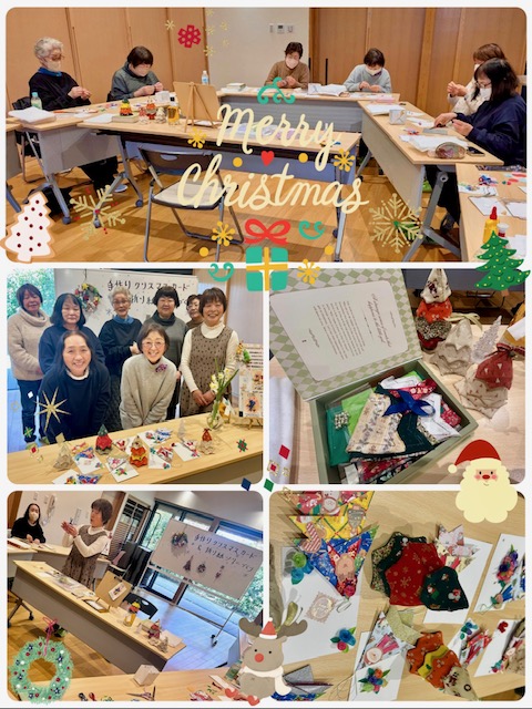 脳活教室「手作りクリスマスカード＆折り紙ツリーづくり」が12/16に開催されました。